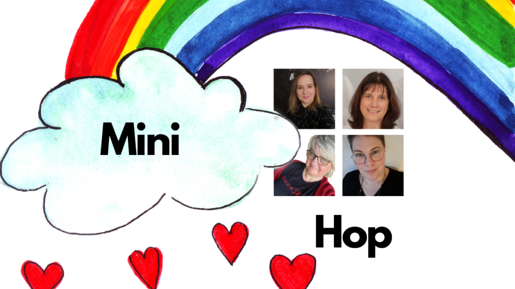 Wir sind vier beim Mini Hop:
Katja Martins – Stempelpfau, Liane Gorny – Jungle Cards, Sandra Nitschke – Gelettertundgestempelt und ich, Simone Kleine – derdiedasKleine bastelt