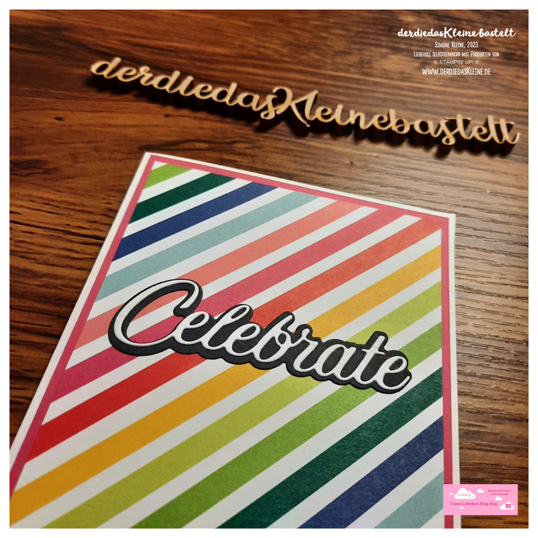 Celebrate – eine bunte Geburtstagskarte