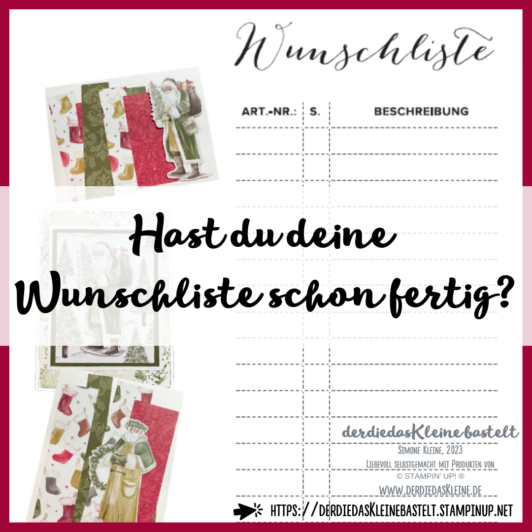 Hast du deine Wunschliste schon fertig?