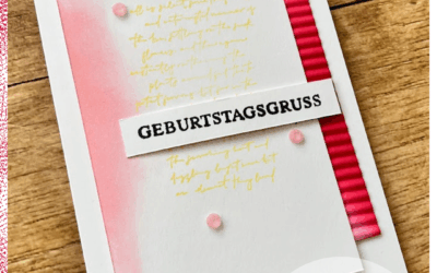 Geburtstagskarte mit Mini-Wellung