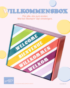 Willkommensbox, eine bunte Überraschungsbox
